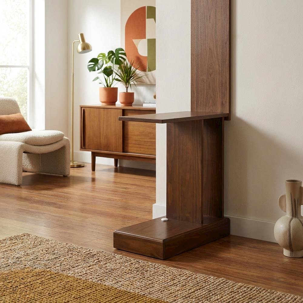 Mocha, Storage Side Table, Storage Drawer, Quality Build. Picture 3