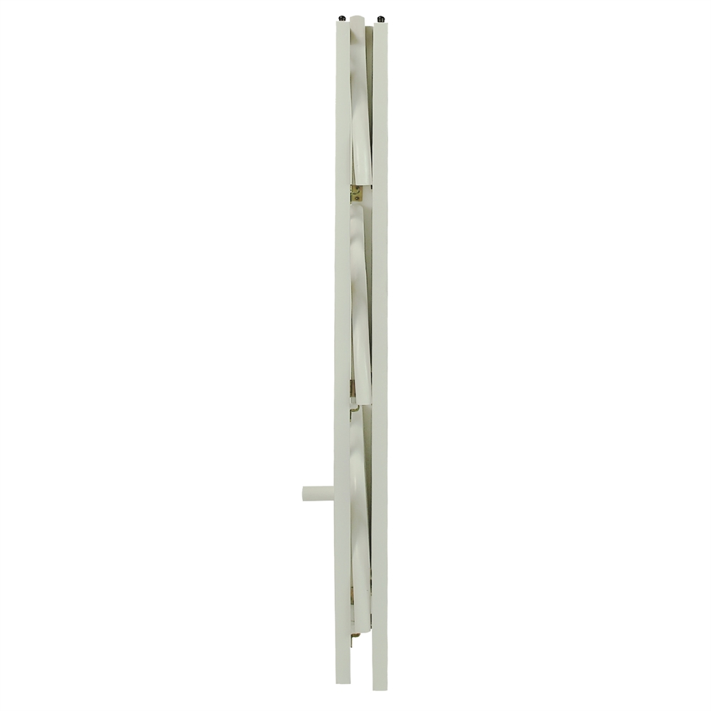 4-Shelf Corner Folding Bookcase-White. Picture 5
