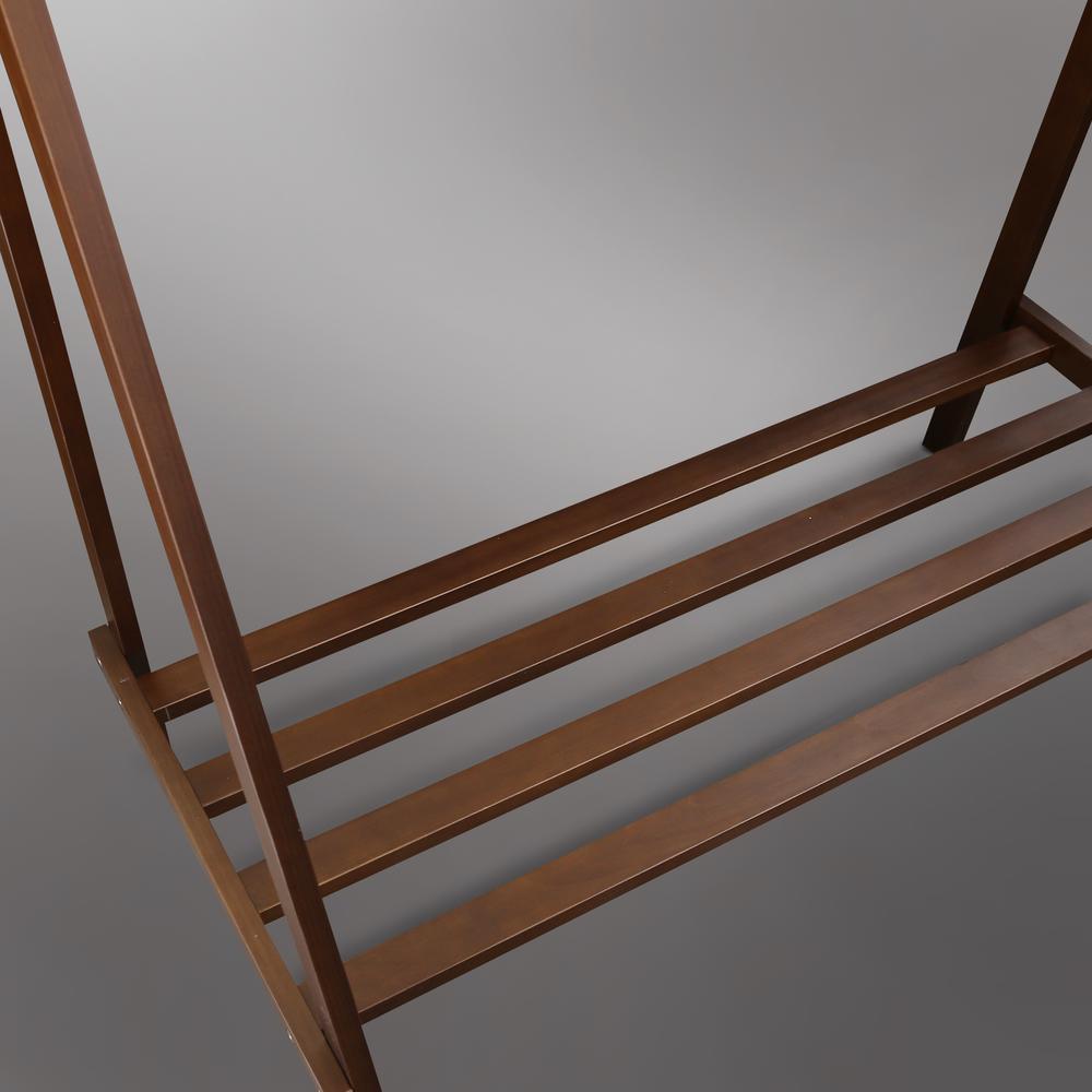Teepee Coat Rack with Shelf - Truffle Brown. Picture 12