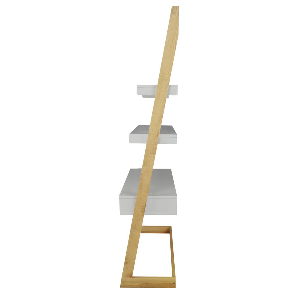 Freestanding Ladder Desk with Drawer, Solid American Maple Frame. Picture 2