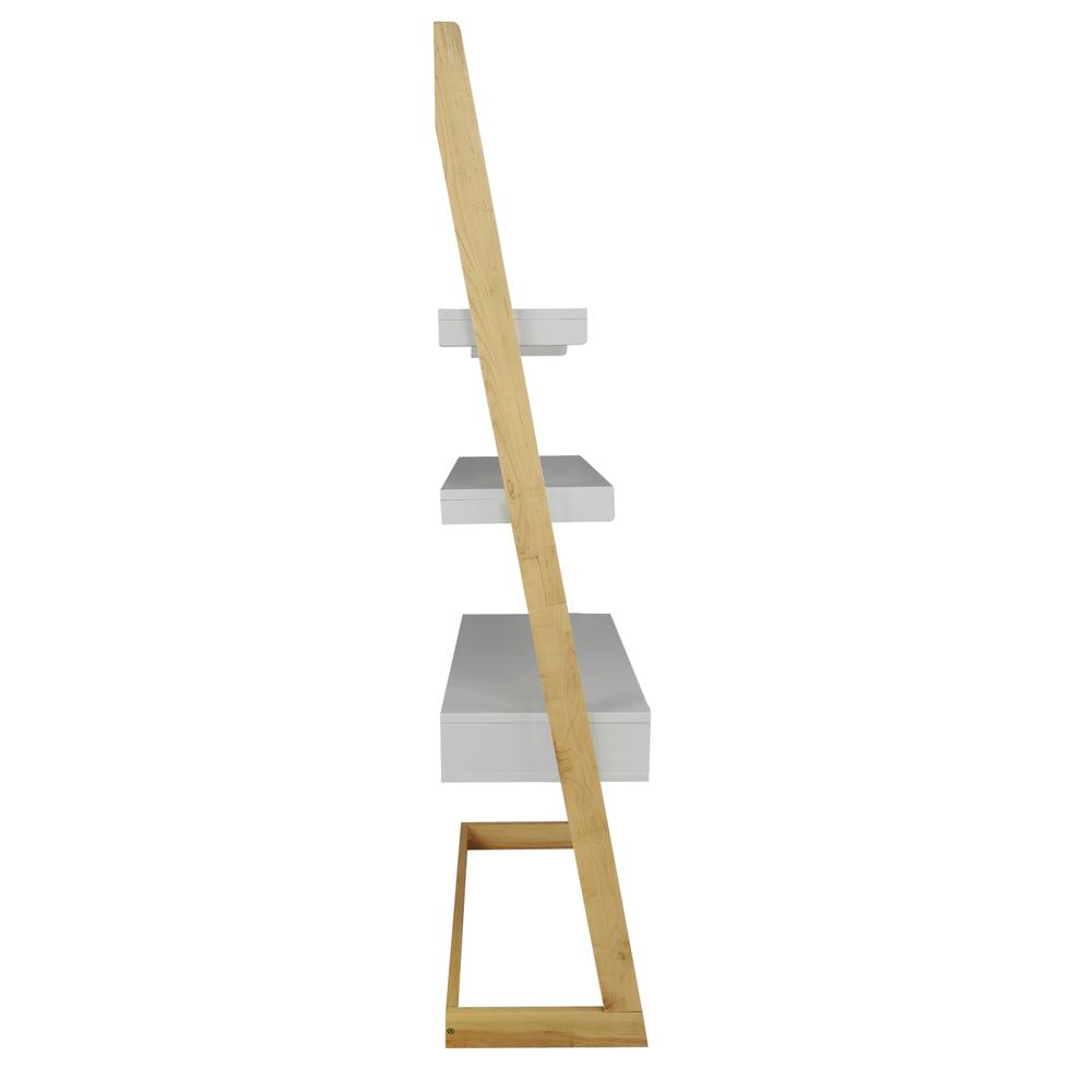 Freestanding Ladder Desk with Drawer, Solid American Maple Frame. Picture 3