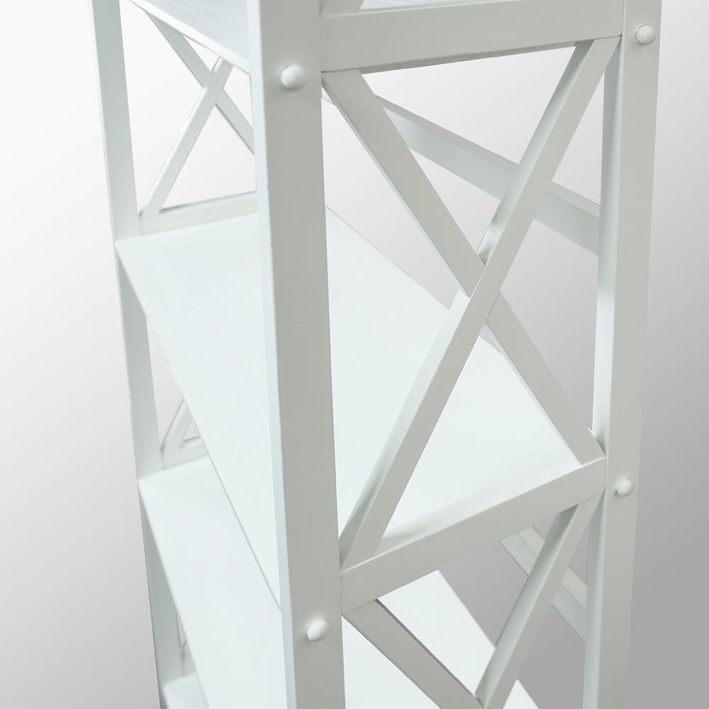 Montego 5-Shelf Bookcase-White. Picture 7