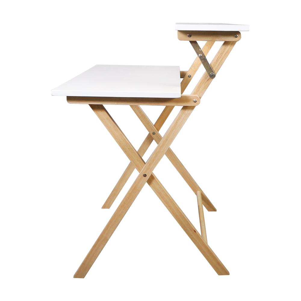 Solid Wood 2-tier Folding Laptop Working Desk. Picture 2