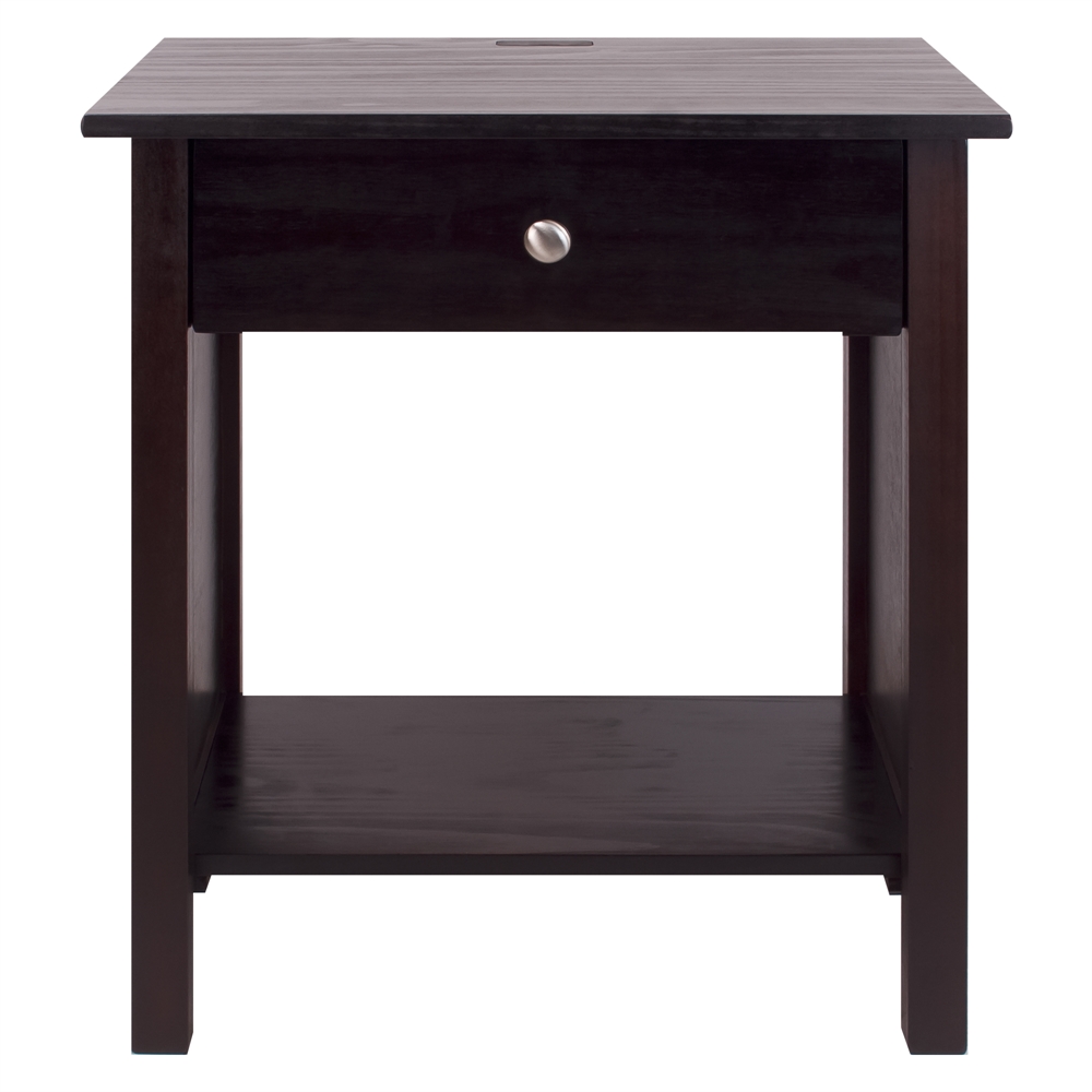 Vanderbilt Night Stand with USB Port- Espresso. Picture 2