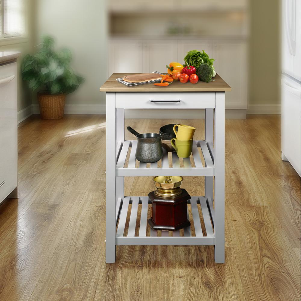 Sunrise Kitchen Island with American Maple Top. Picture 7