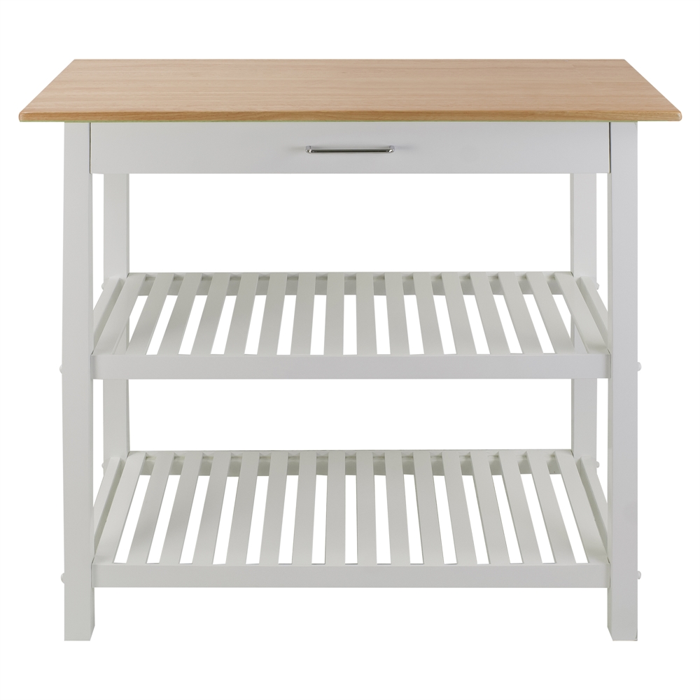 Kitchen Island with Solid Wood Top. Picture 2