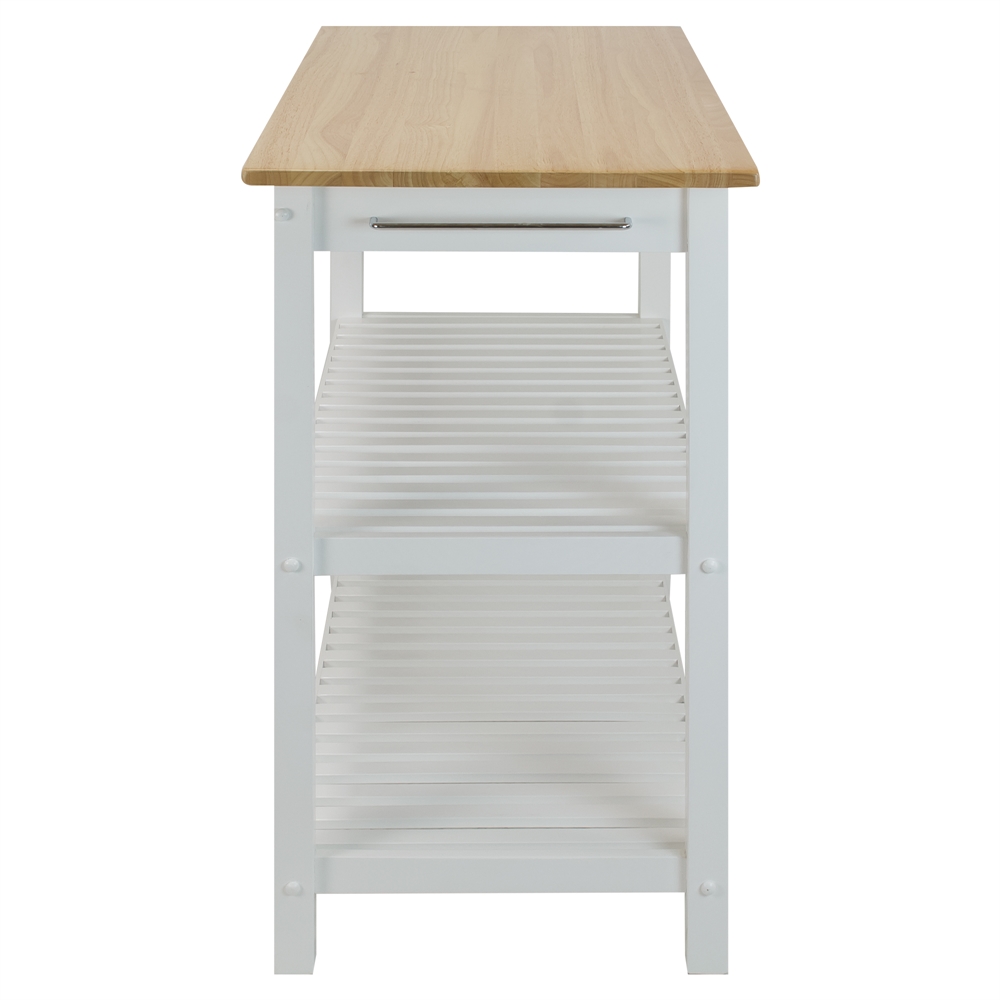 Kitchen Island with Solid Wood Top. Picture 3