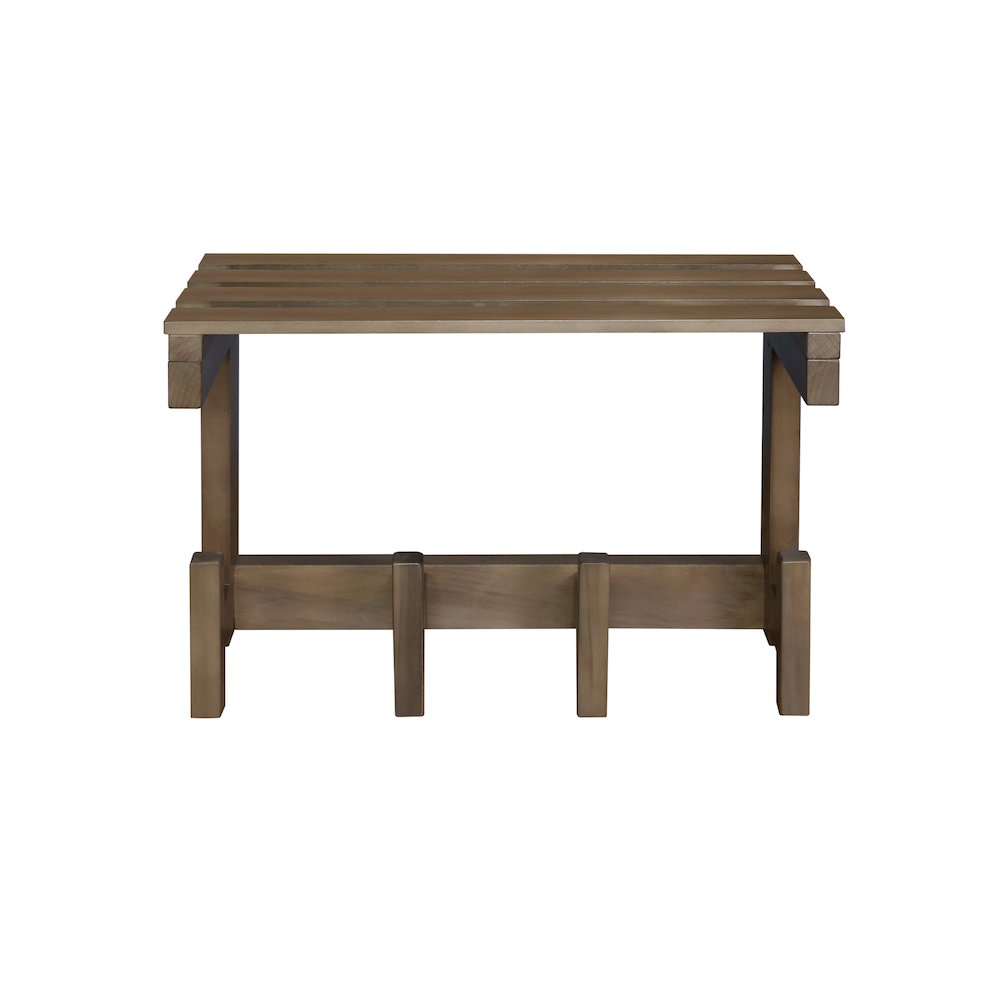 100% Solid American Hardwood Floating Wall Mounted Hook with Shelf - Autumn Gray. Picture 10
