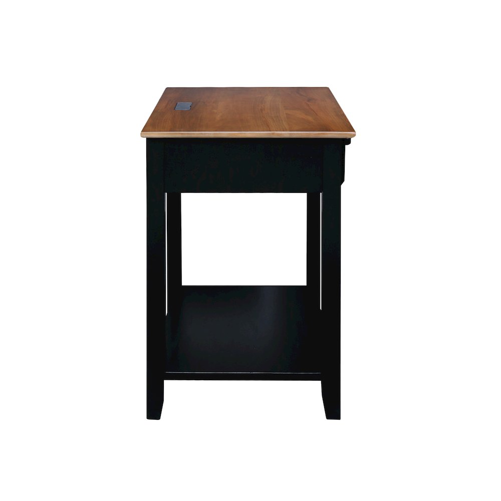 Night Owl Nightstand with USB Port - Walnut Black. Picture 3