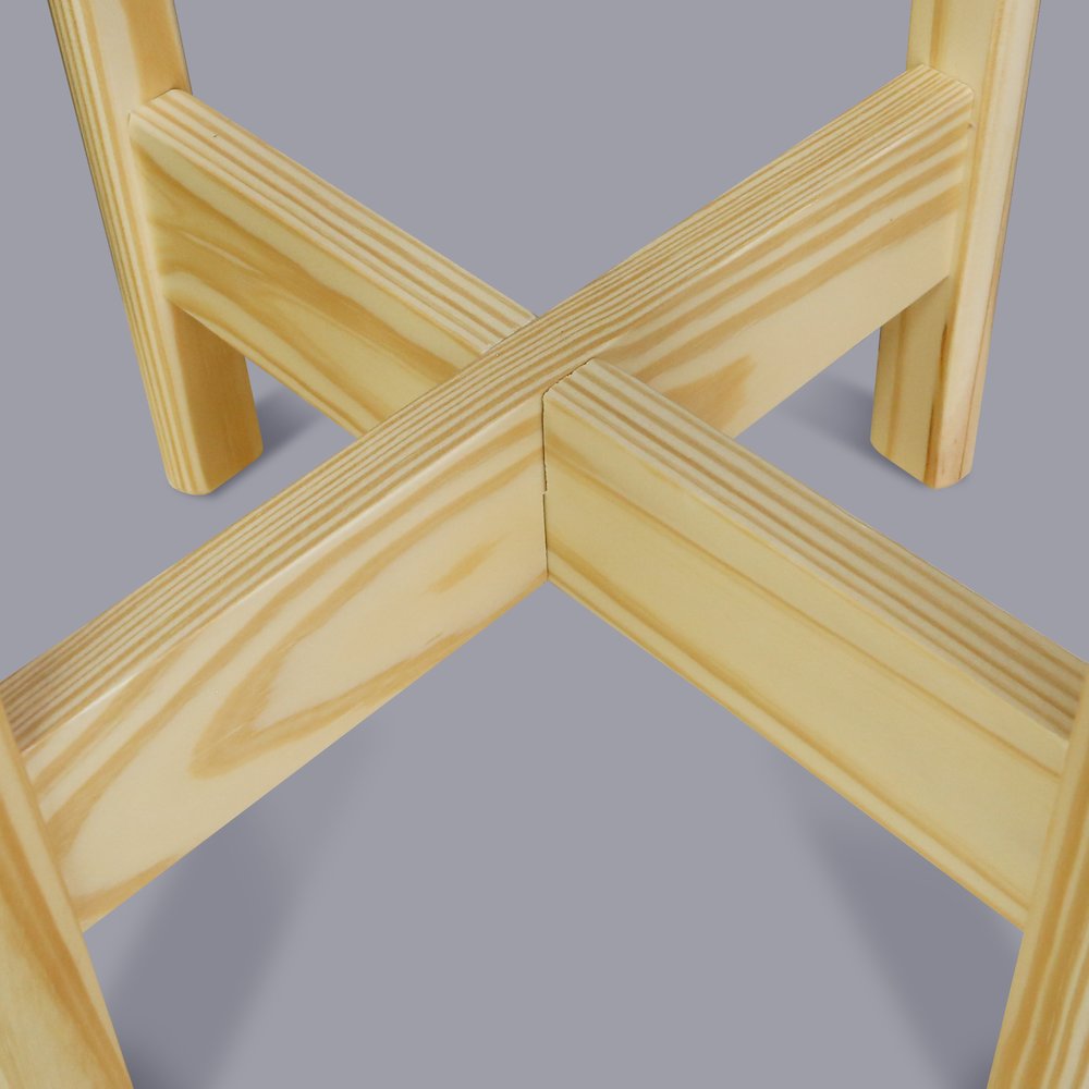 Mid-Century Modern Wood Plant Display Stand, Fit Up to 12". Picture 11