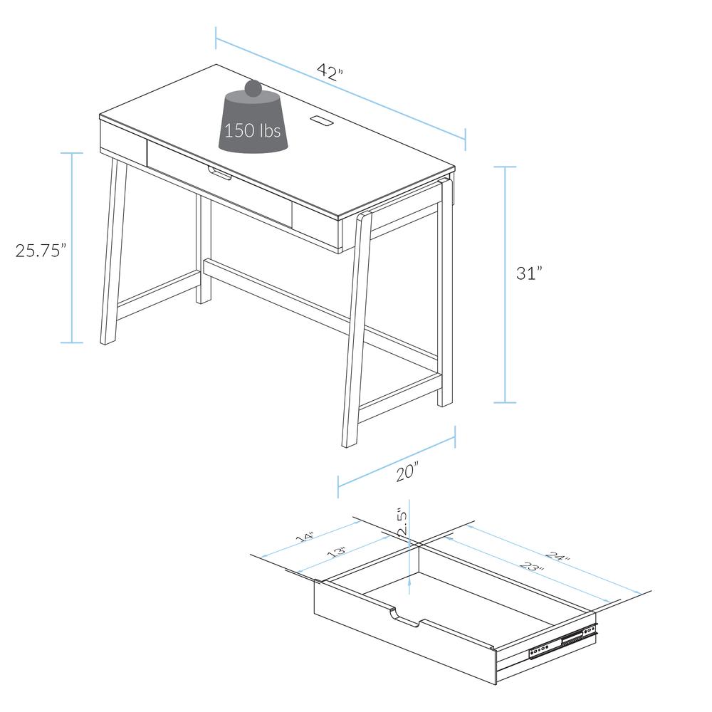 Neorustic Smart Desk with USB Ports. Picture 6