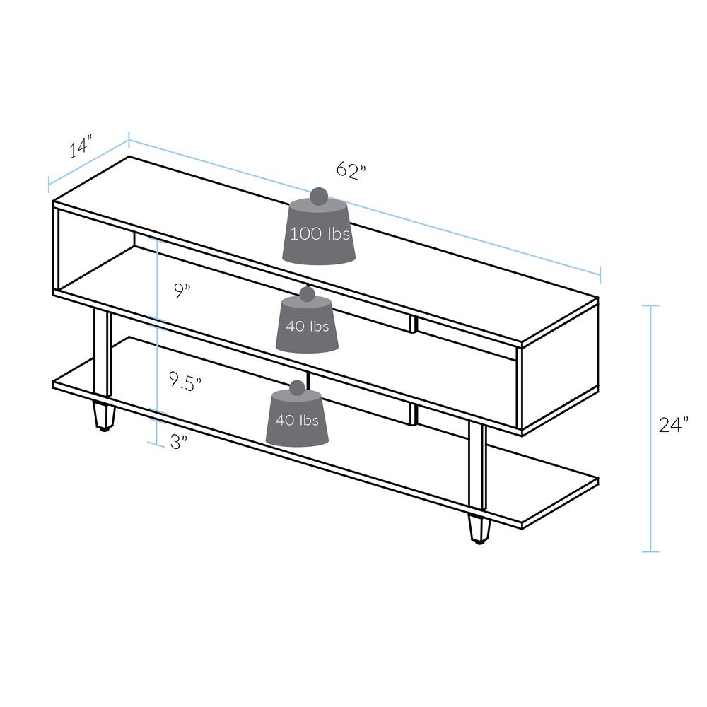 Creek TV Stand with Solid American Cherry. Picture 6