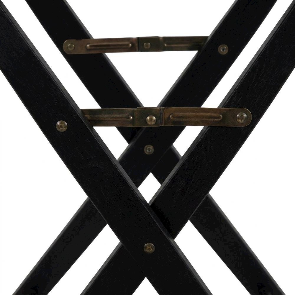 Black Extra-Wide Director's Chair, Black Frame, 30-Inch Bar Height. Picture 6