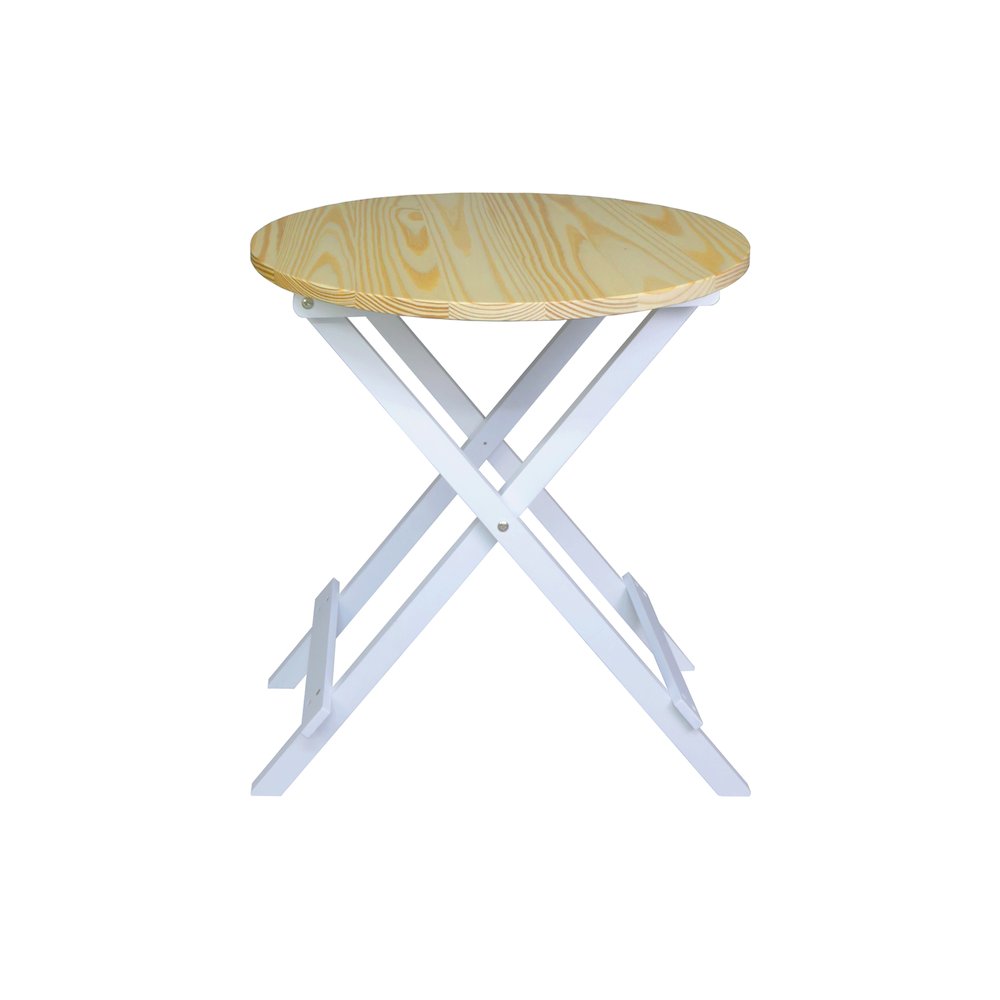 100% Solid Wood Round Folding Table. Picture 2