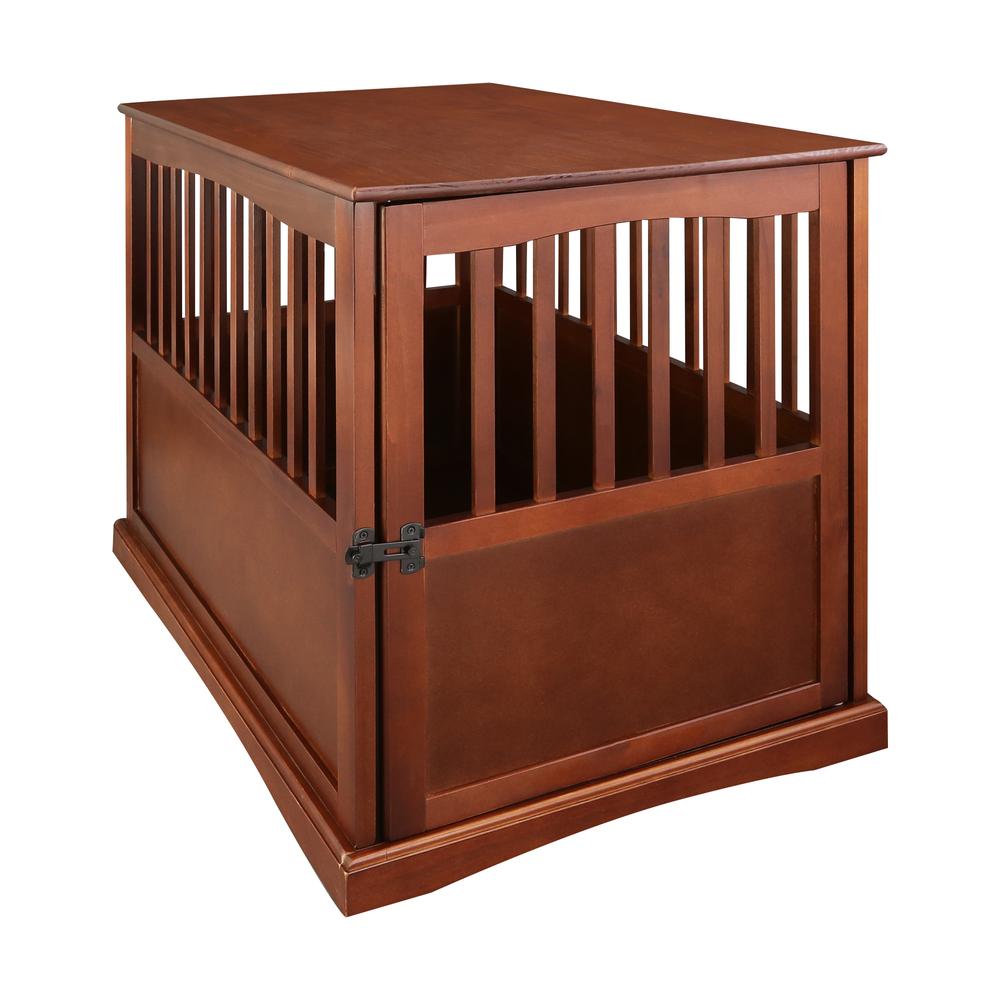 Pet Crate End Table - Walnut. Picture 5