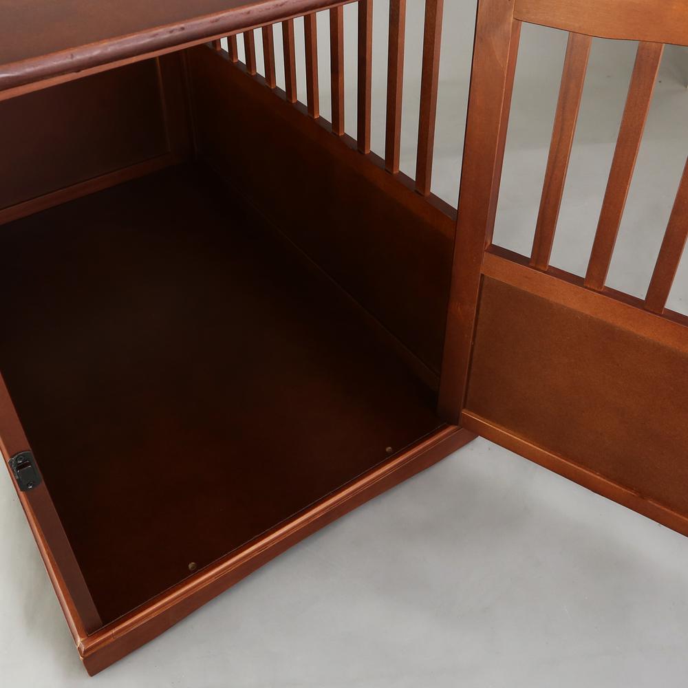 Pet Crate End Table - Walnut. Picture 12