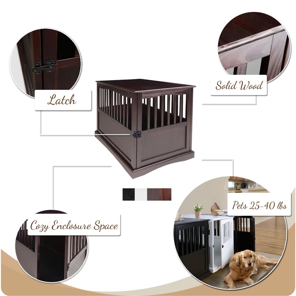 Pet Crate End Table - Walnut. Picture 16