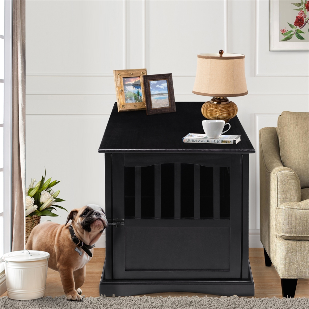 Pet Crate End Table-Black. Picture 6