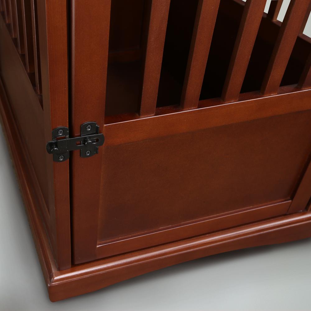 Pet Crate End Table - Walnut. Picture 11