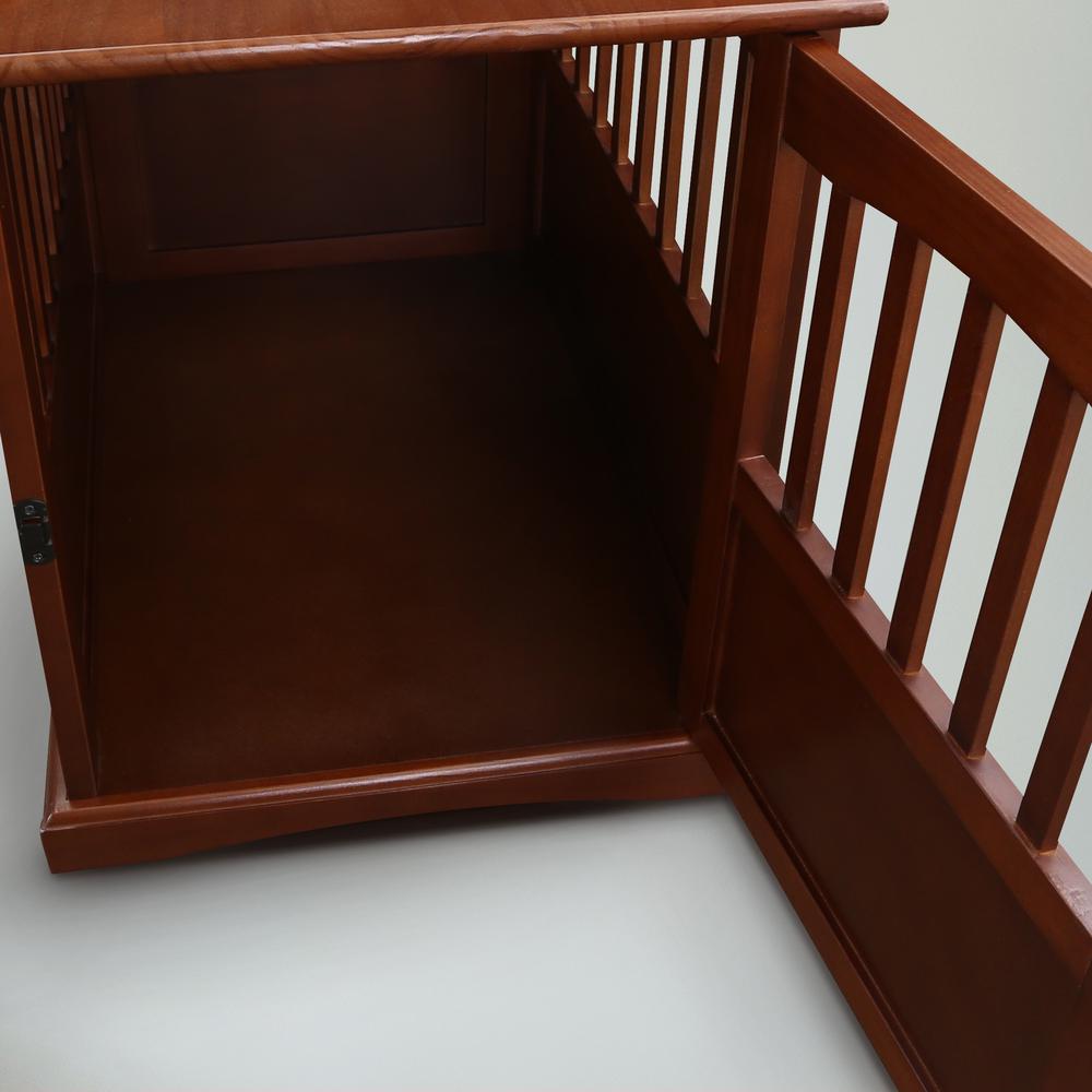 Pet Crate End Table - Walnut. Picture 12