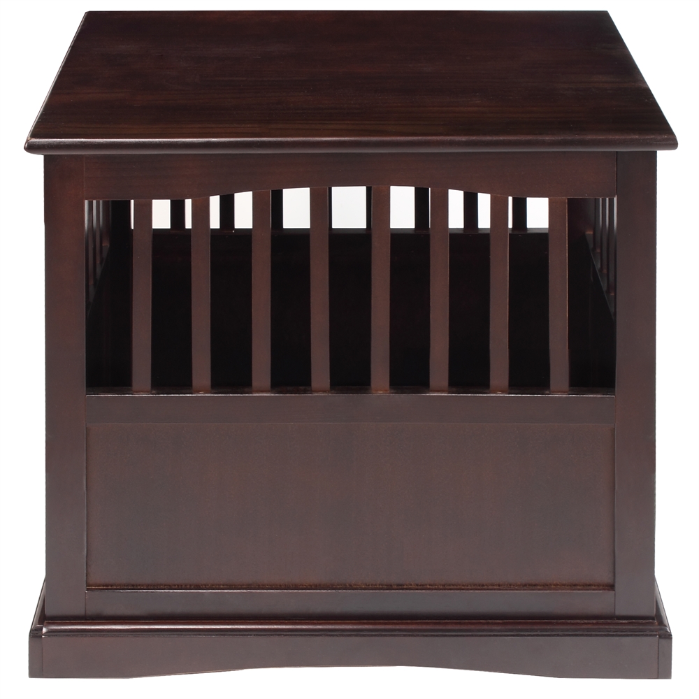 Pet Crate End Table-Espresso. Picture 2