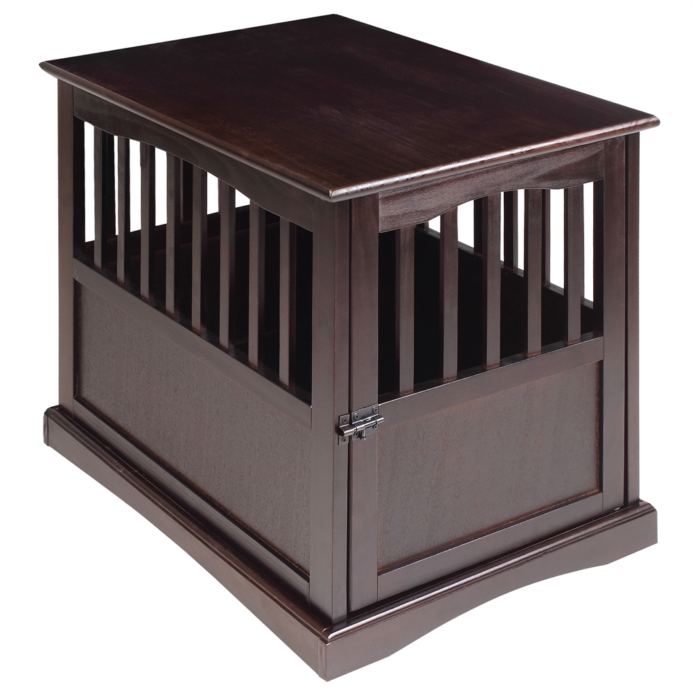 Pet Crate End Table-Espresso. Picture 3