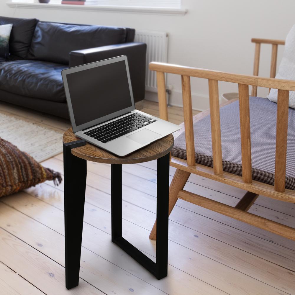Sundial Contemporary Round End Table. Picture 7