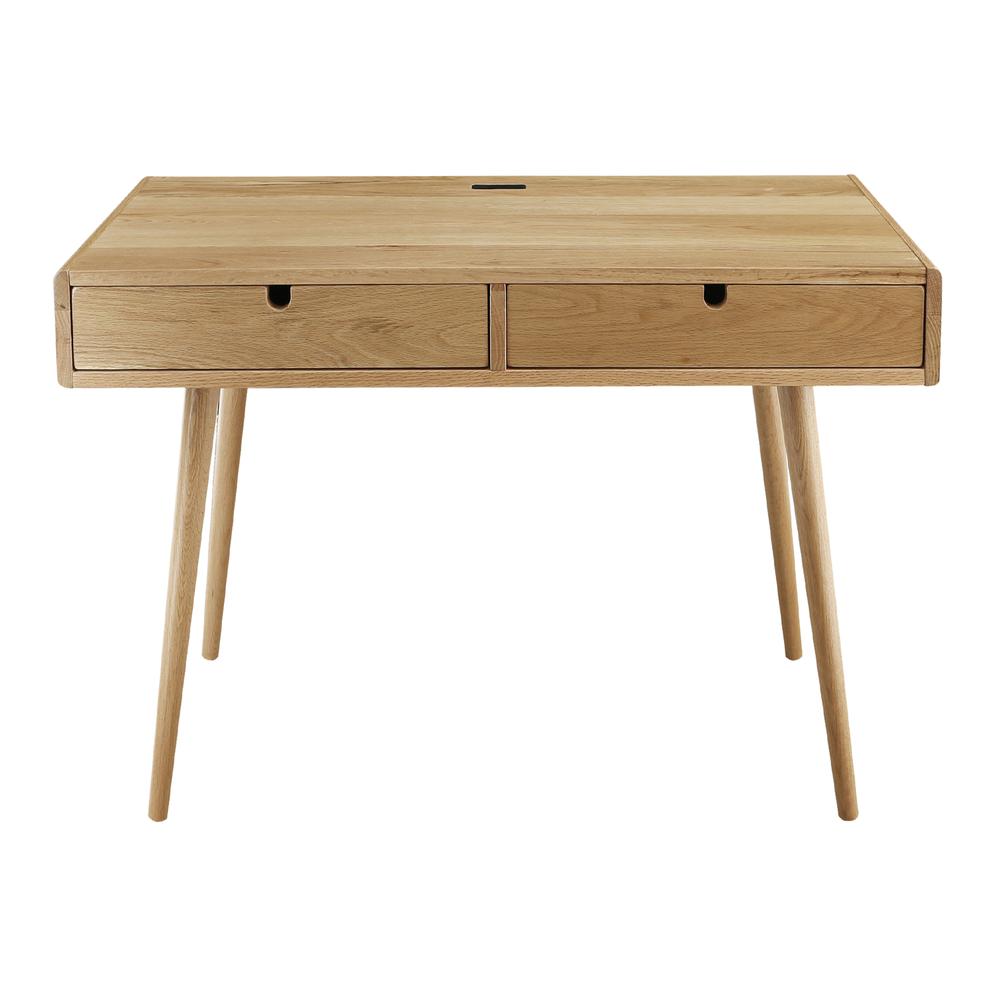 Freedom Desk with USB Ports Made of Solid American Oak. Picture 1