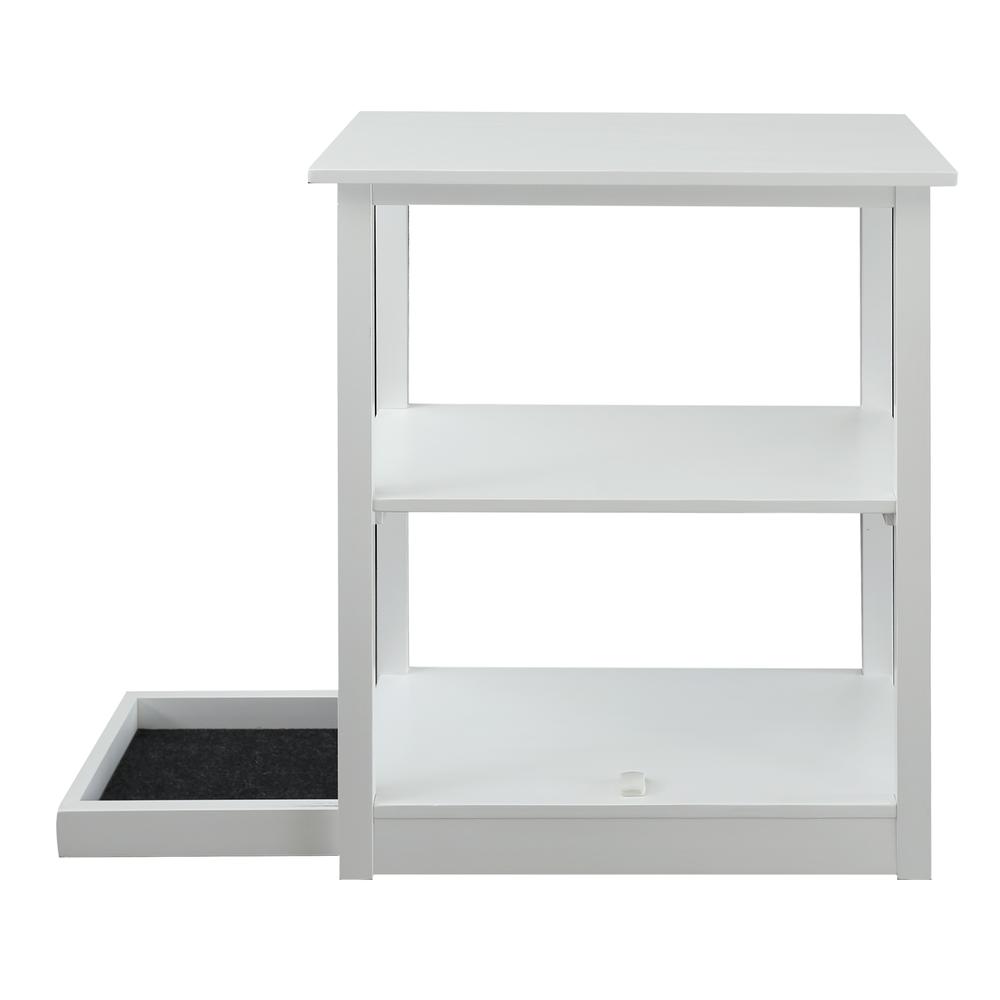 Adams 3-Shelf Bookcase with Concealed Sliding Track, Concealment Furniture. Picture 6