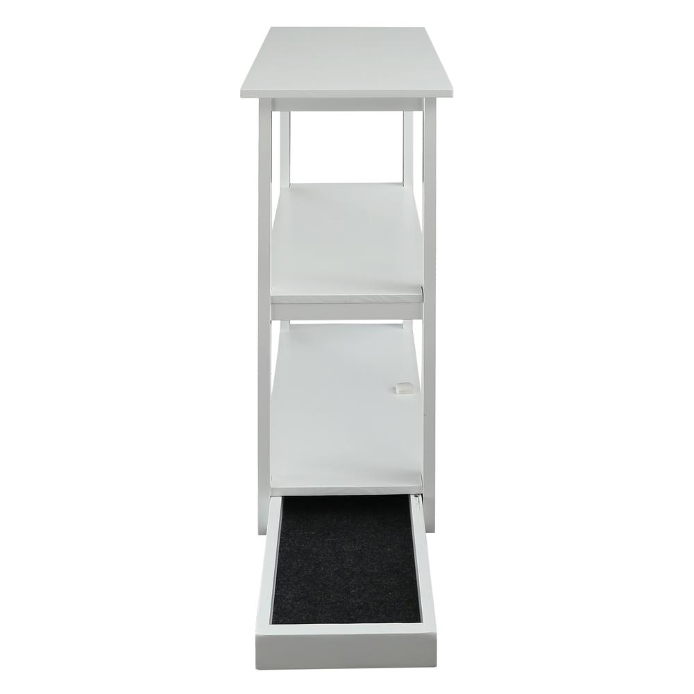 Adams 3-Shelf Bookcase with Concealed Sliding Track, Concealment Furniture. Picture 8