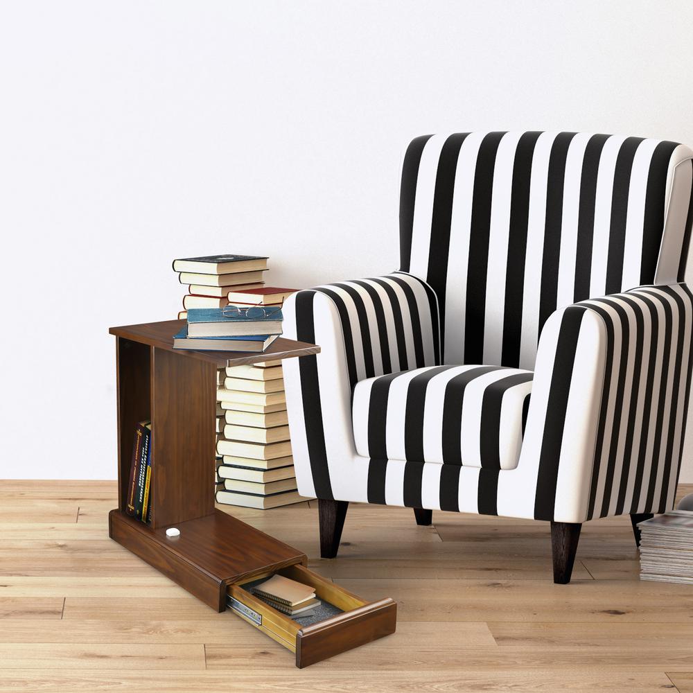 Monroe C-Table with Concealed Drawer, Concealment Furniture. Picture 8