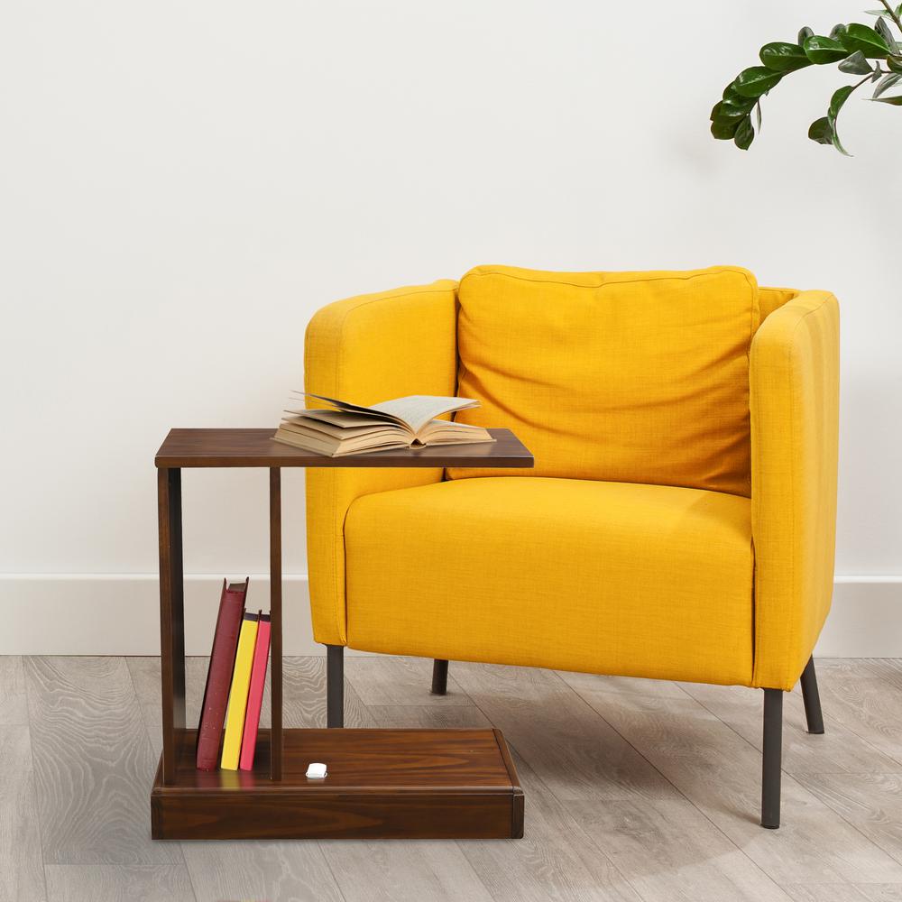 Monroe C-Table with Concealed Drawer, Concealment Furniture. Picture 9