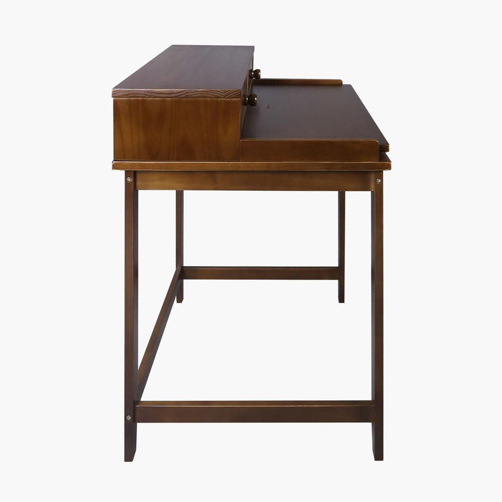 Solid Wood Home Office Computer Desk with Hutch, Pull-out tray. Picture 3
