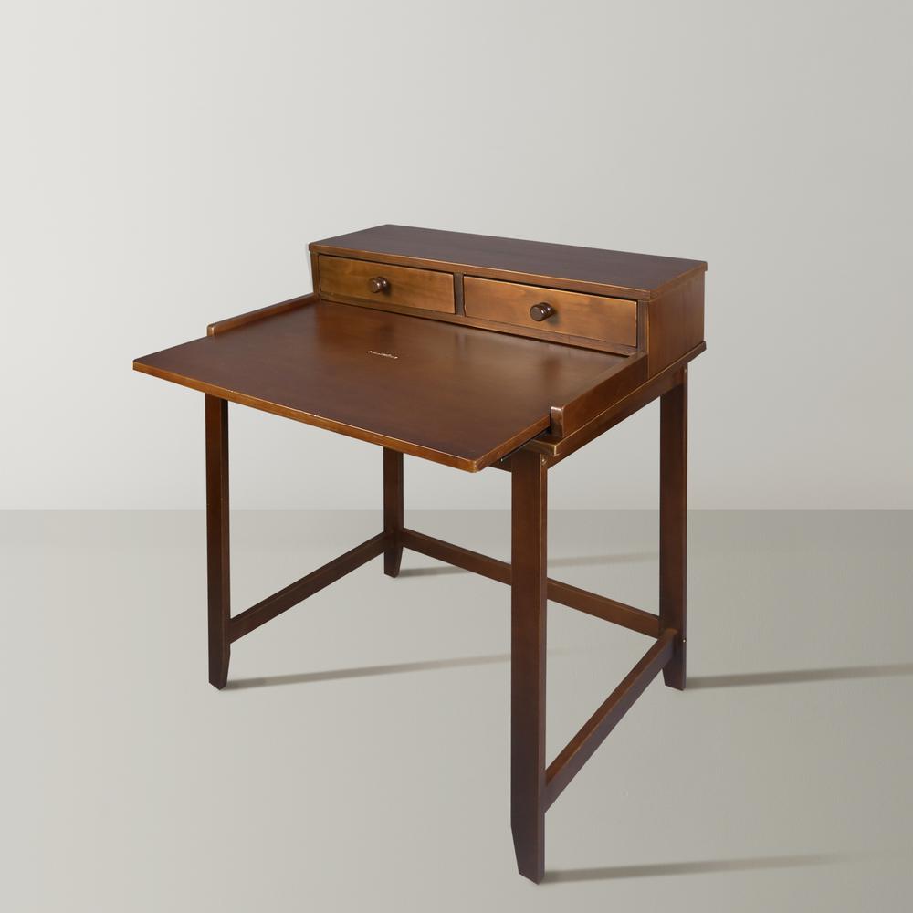 Solid Wood Home Office Computer Desk with Hutch, Pull-out tray. Picture 10
