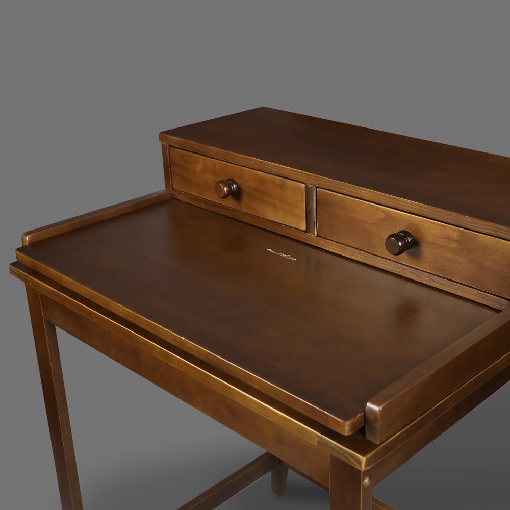 Solid Wood Home Office Computer Desk with Hutch, Pull-out tray. Picture 13