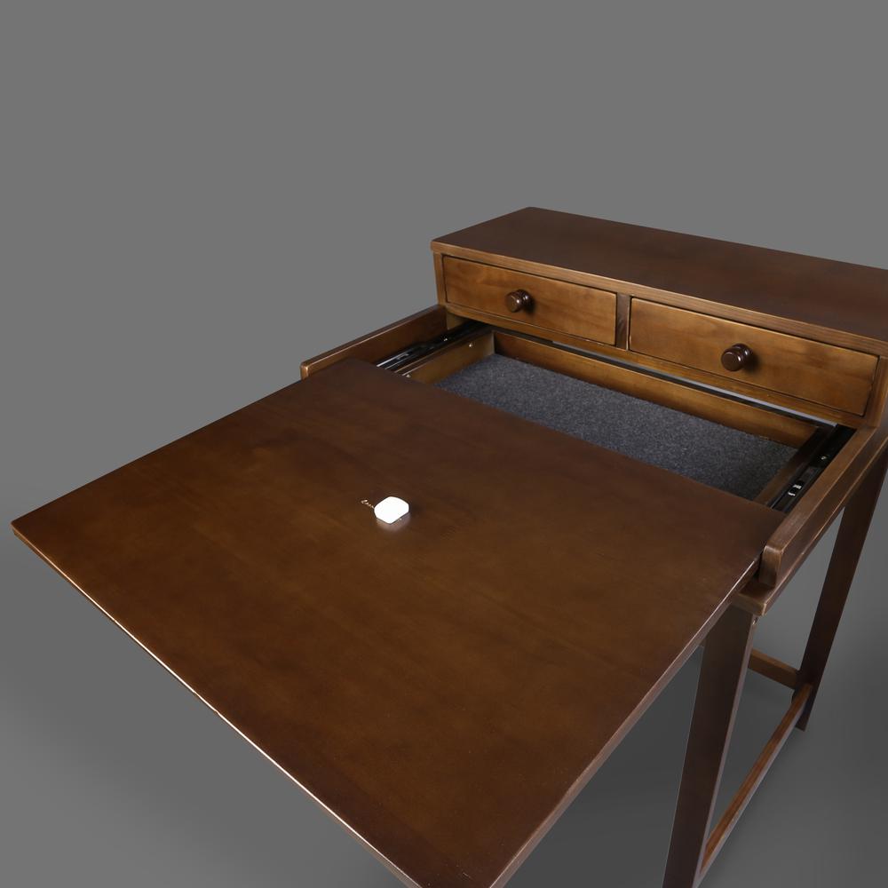 Solid Wood Home Office Computer Desk with Hutch, Pull-out tray. Picture 11