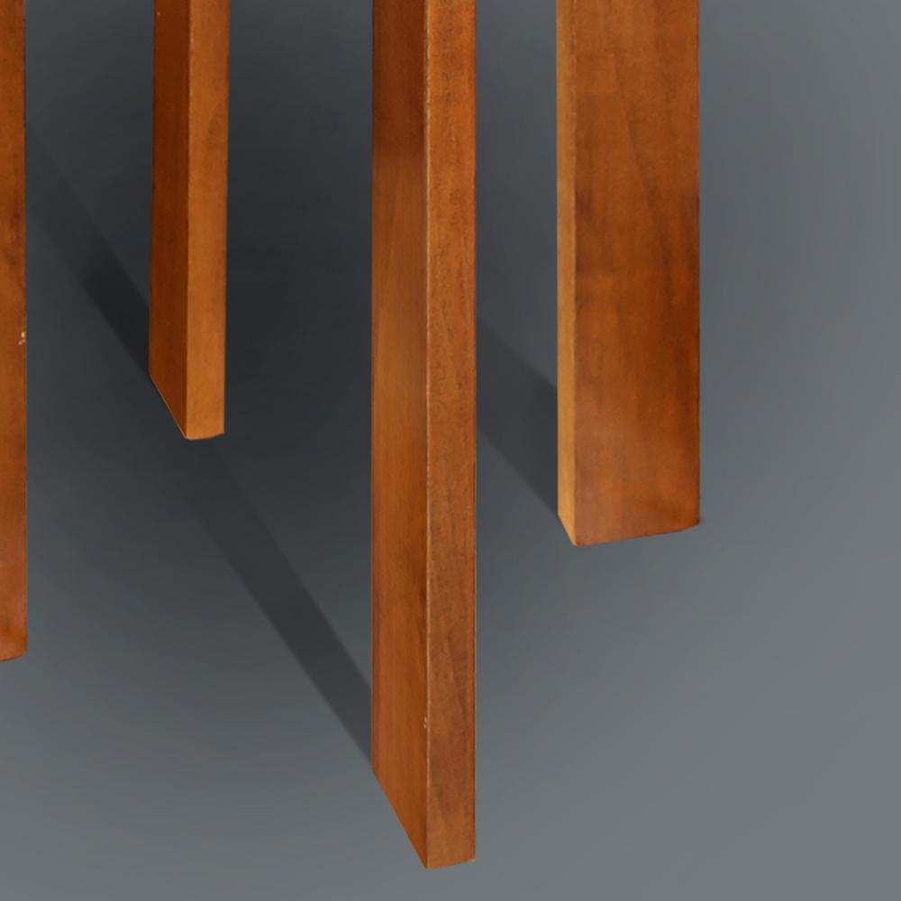 Aura 16" Round Side Table With American Gum Wood - Sweet Oak. Picture 10