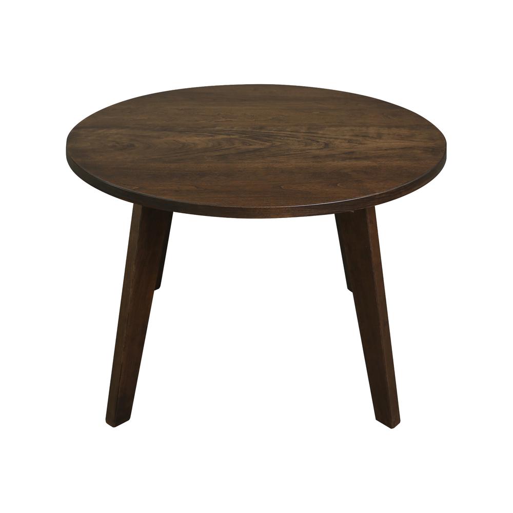 Genuine Cherry 24" Round Coffee Table - Solid American Cherry Wood - Antique Cherry. Picture 1