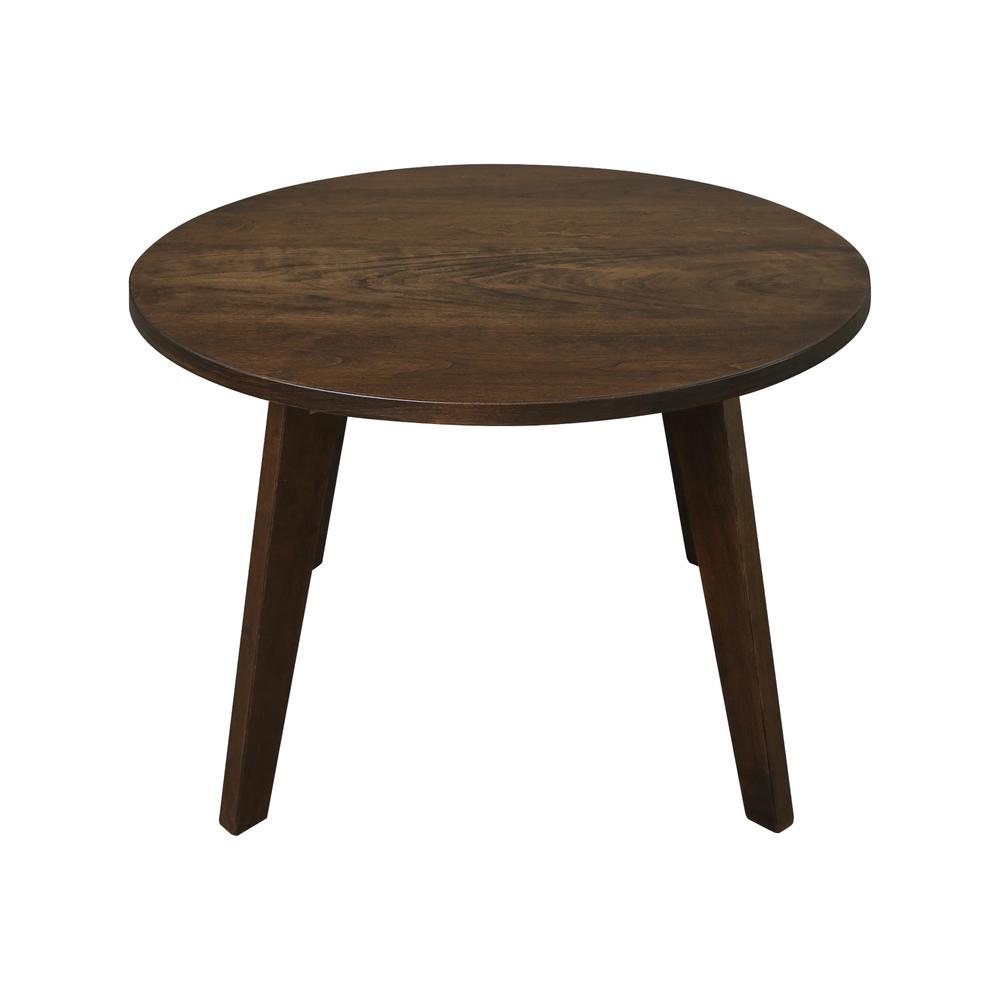 Genuine Cherry 24" Round Coffee Table - Solid American Cherry Wood - Antique Cherry. Picture 4