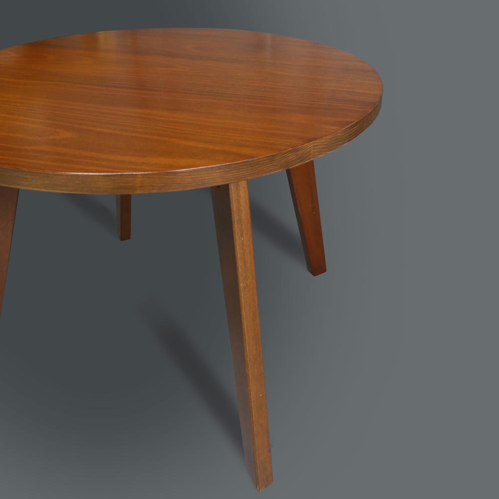 Genuine 24" Round Coffee Table with Solid American Gum - Sweet Oak. Picture 6