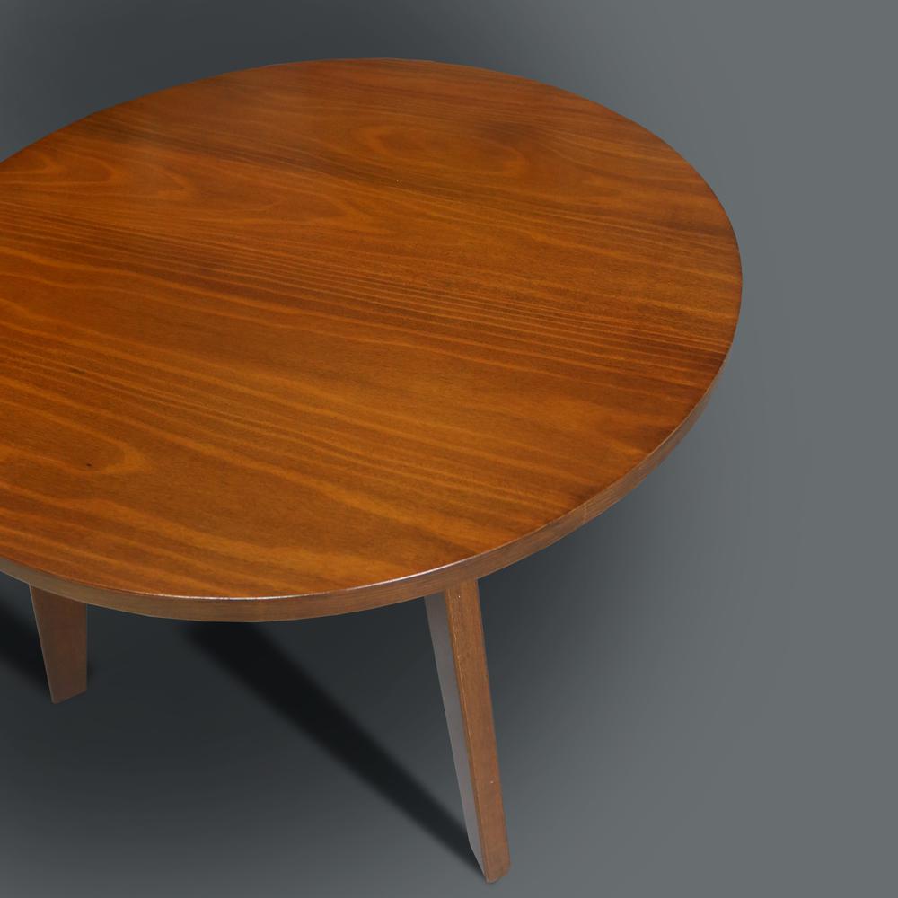 Genuine 24" Round Coffee Table with Solid American Gum - Sweet Oak. Picture 7