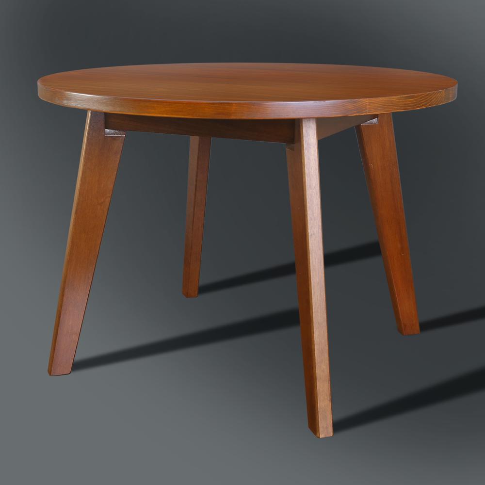 Genuine 24" Round Coffee Table with Solid American Gum - Sweet Oak. Picture 9