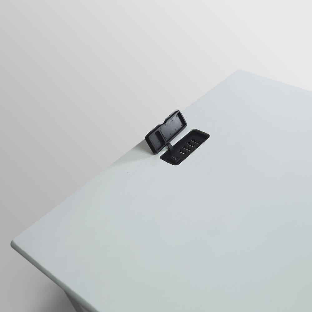 Night Owl Nightstand with USB Port-White. Picture 12