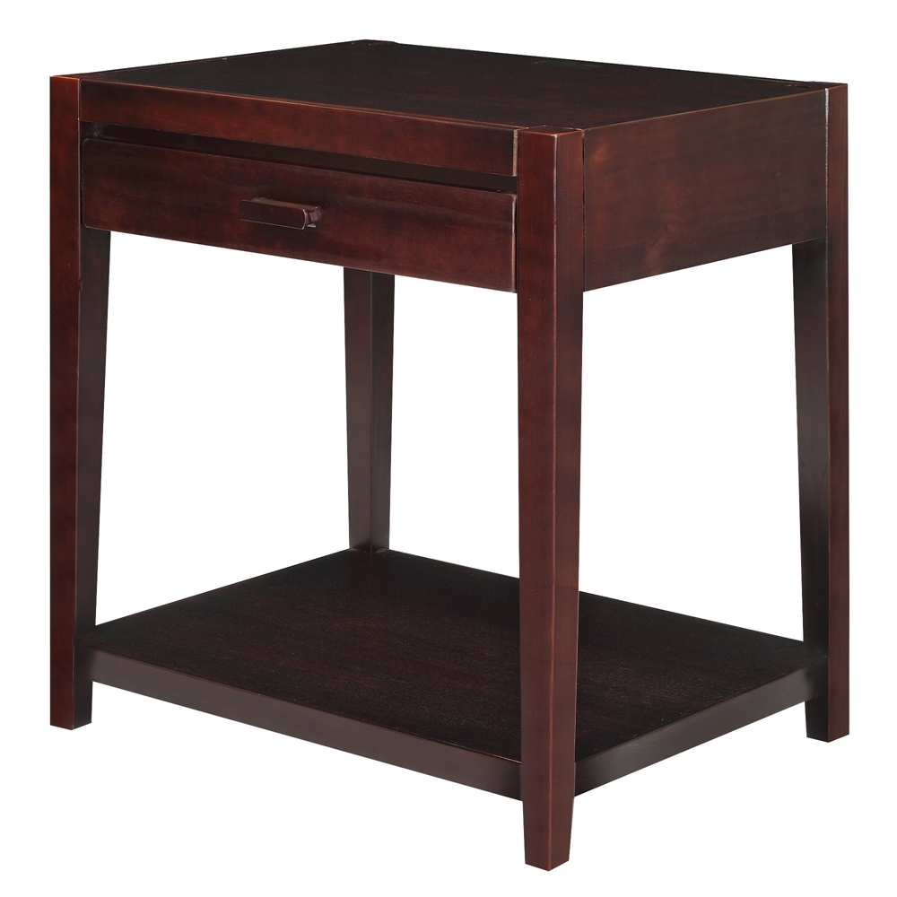 Notre Dame Night Stand with Usb Port-Espresso. Picture 3