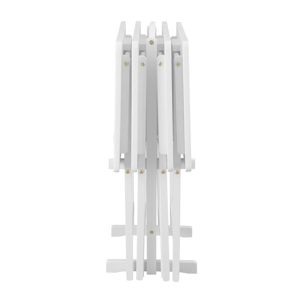 5pcs Tray Table Set - White. Picture 2