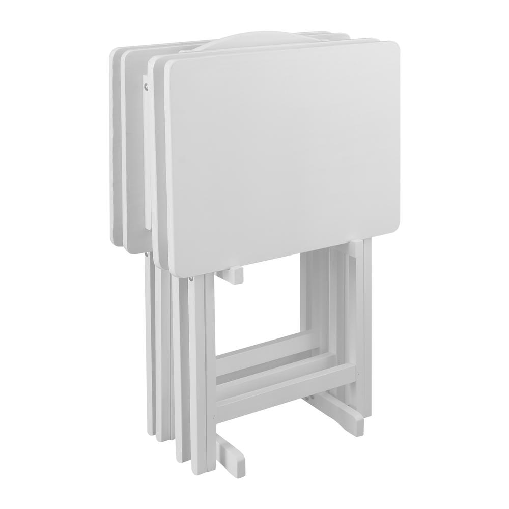 5pcs Tray Table Set - White. Picture 5