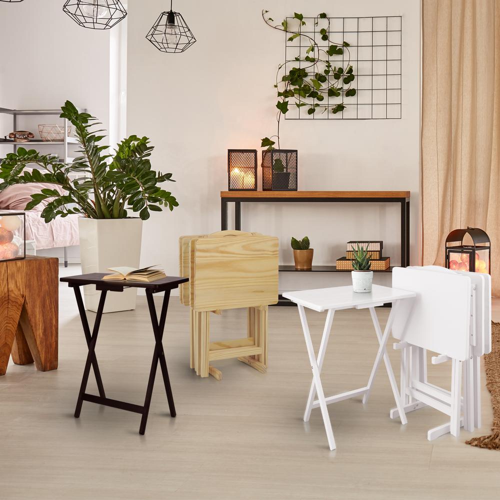 5pcs Tray Table Set - White. Picture 12