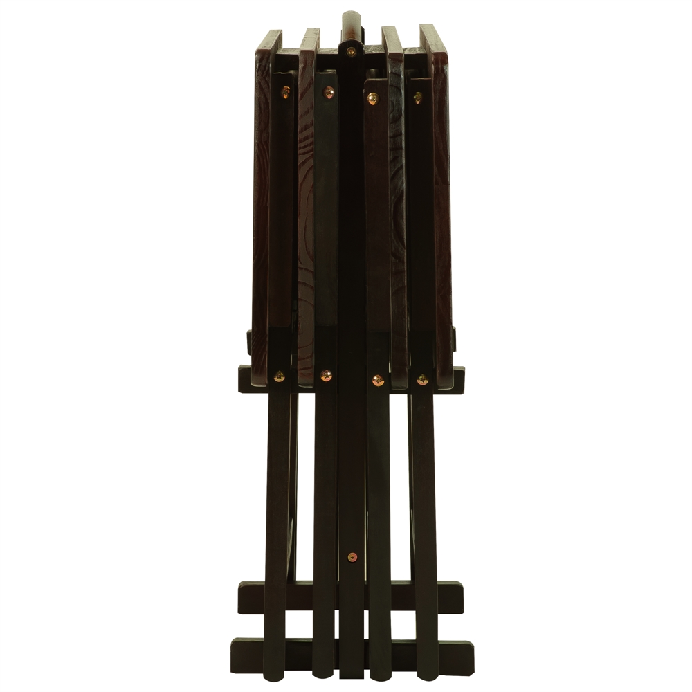 5pcs Tray Table Set-Espresso. Picture 2