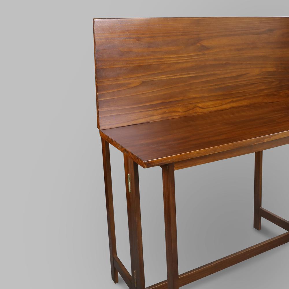 Solid Wood Folding Console to Dining Convertible Table. Picture 10