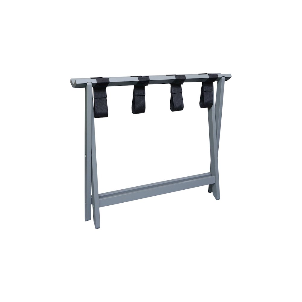 Heavy Duty 30" Extra Wide Luggage Rack, Slate Gray. Picture 5